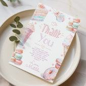 Sweet Geburtstag Pastel Macarons danke Karte