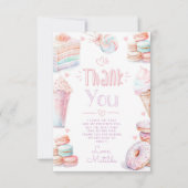 Sweet Geburtstag Pastel Macarons danke Karte (Vorderseite)