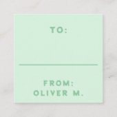 Sweet Gelato Mint Classroom Valentine's Day Card Begleitkarte (Rückseite)