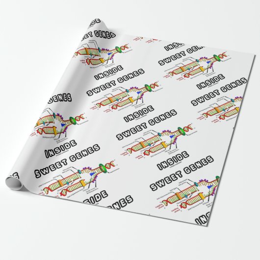 Sweet Genes Inside DNA Replication Spaß Geschenkpapier (Ungerollt)