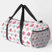 Sweet Geometric Spring Flowers Duffle Bag (Rechte Ecke)