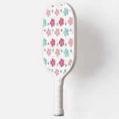 Sweet Geometric Spring Flowers Pickleball Schläger (Links)