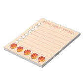 Sweet Georgia Peach Paches Fruit GrocerList Notizblock (Rotiert)