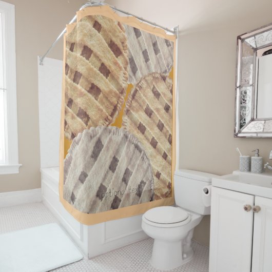 Sweet Georgia Peach Pie Custom Shower Curtain Duschvorhang (Beispiel)