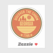 Sweet Georgia Peach - Southern Charm Gift Aufkleber (Blatt)
