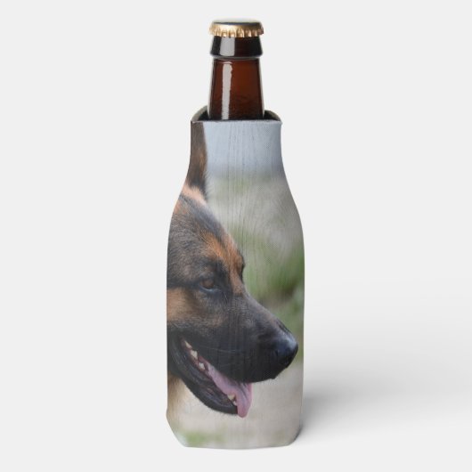 Sweet German Shepherd Dog Flaschenkühler (Flaschenvorderseite)