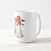 Sweet Ghost Halloween Design Tasse. Kaffeetasse (VorderseiteRechts)