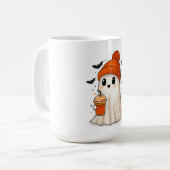 Sweet Ghost Halloween Design Tasse. Kaffeetasse (Vorderseite Links)