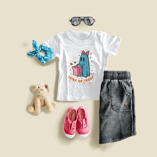 Sweet Ghost Trick oder zu behandeln Halloween T-Sh