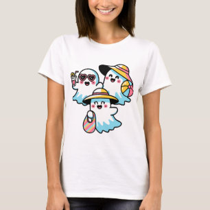Sweet Ghosts am Strand T-Shirt