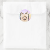Sweet Giant Spitz Dog Stickers (Tasche)