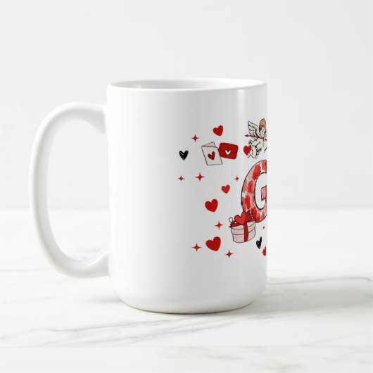 Sweet gift valentine's grandmother's  kaffeetasse (Links)