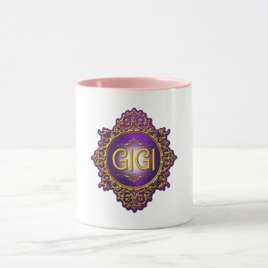 Sweet GIGI Royal Lila & Gold Tasse (Zentrum)