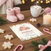 Sweet Gingerbread Baby Shower Einladung