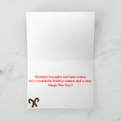 Sweet Gingerbread Family - Junge Feiertagskarte (Innenseite)