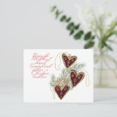 Sweet Gingerbread Holiday Traditionen aus Polen Einladungspostkarte (Stehend Vorderseite)