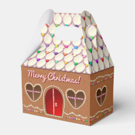 Sweet Gingerbread House mit Herz-förmigen Fenstern Geschenkschachtel