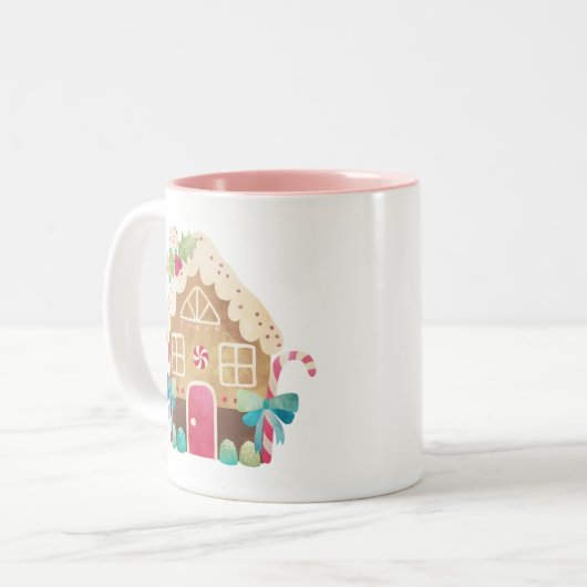 Sweet Gingerbread House Tasse (Vorderseite Links)
