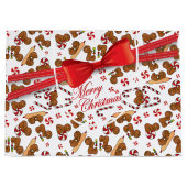 Sweet Gingerbread Men Bakers Große Geschenktüte (Vorderseite)