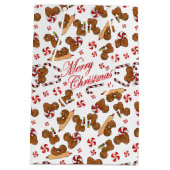 Sweet Gingerbread Men Bakers Mittlere Geschenktüte (Rückseite)