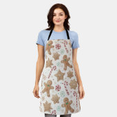 Sweet Gingerbread Peppermint Schürze (Getragen)