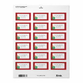 Sweet Gingerbrot Weihnachtsfeiertagsadresse Labels Adressaufkleber (Vorne)