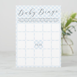 Sweet Gingham Baby Bingo Baby Showgame Card Einladung