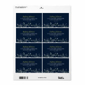 Sweet Gipskraut Address Labels (Vorne)