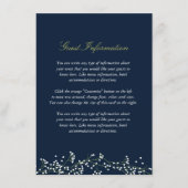 Sweet Gipskraut Wedding Card Begleitkarte (Vorderseite)