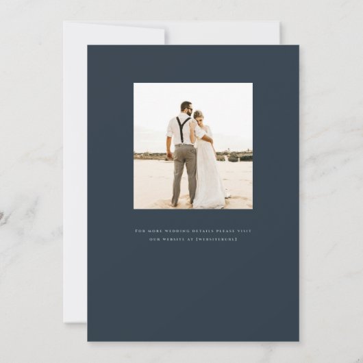 Sweet Gipskraut Wedding Einladung (Rückseite)