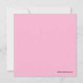 Sweet Giraffe Baby Shower Einladung (Rückseite)