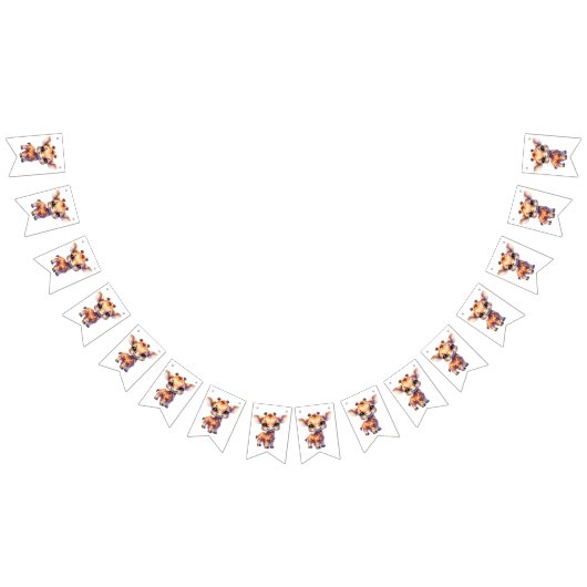 Sweet Giraffe Birthday Party Wimpelkette (Alle)