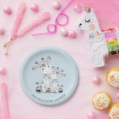 Sweet Giraffe Boys Baby Shower 7" Plättchen Pappteller (Party)