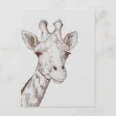 Sweet Giraffe Face Postkarte (Vorderseite)