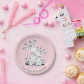 Sweet Giraffe Girls Baby Shower 7" Plättchen Pappteller (Party)