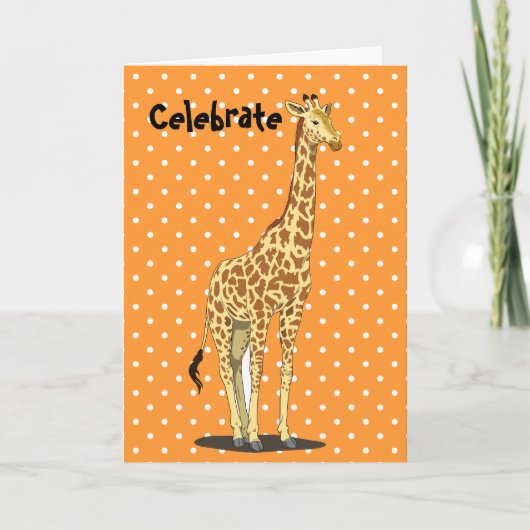 Sweet Giraffe Karte (Vorderseite)