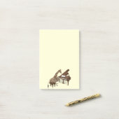 Sweet Giraffe Lieben zum Klavierspielen Post-it Klebezettel (Auf Schreibtisch)