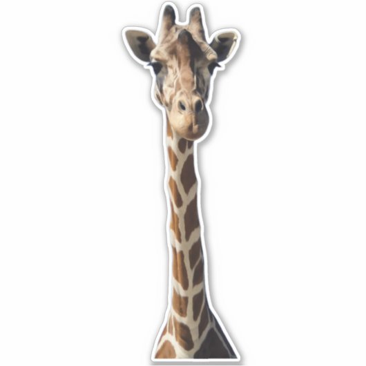Sweet Giraffe Pop Up Cut Out Sticker (Vorderseite)