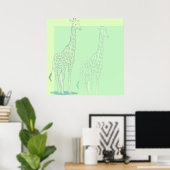 Sweet Giraffe Poster (Heimbüro)