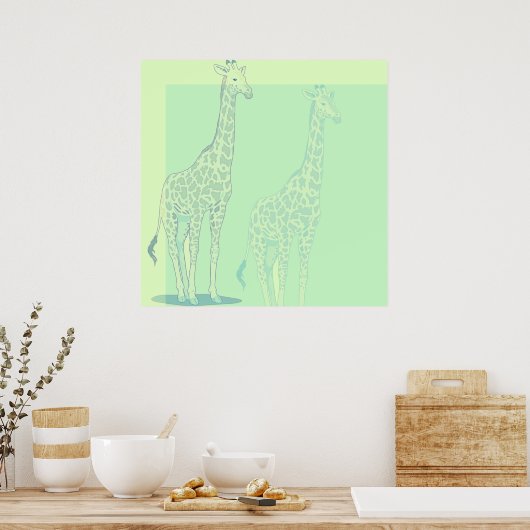Sweet Giraffe Poster (Küche)