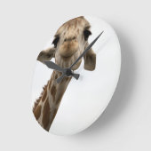 Sweet Giraffe Runde Wanduhr (Winkel)