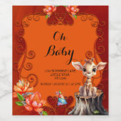 Sweet giraffe  weinetikett (Einzelnes Label)