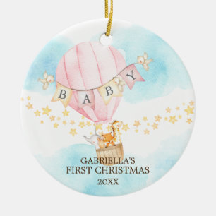 Sweet Girl Baby's First Christmas Ornament