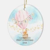 Sweet Girl Baby's First Christmas Ornament (Links)