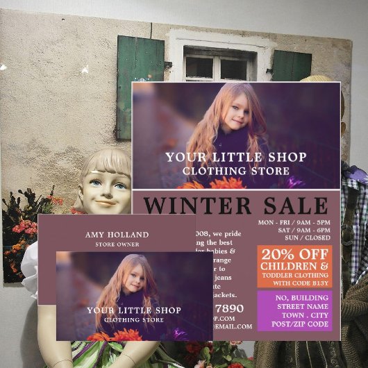 Sweet Girl, Children's Clothing Store Visitenkarte