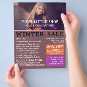 Sweet Girl, Children's Clothing Store Werbung Flyer (Hand)