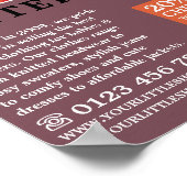 Sweet Girl, Children's Clothing Store Werbung Poster (Ecke)