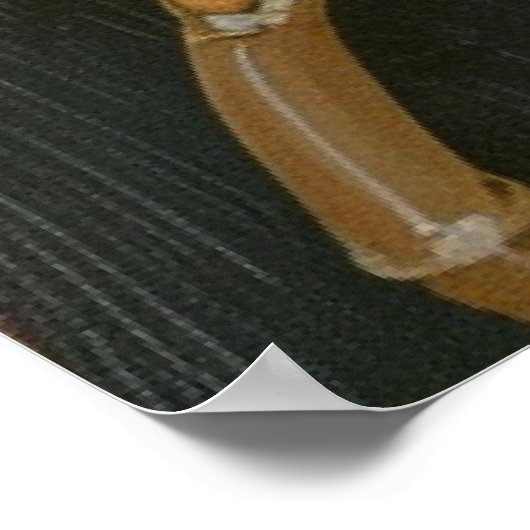 Sweet Girl in Pastel Orchid Blume Poster (Ecke)