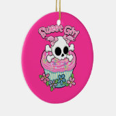 Sweet Girl Skull Keramikornament (Rechts)