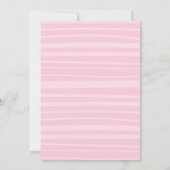 Sweet Girl Watercolor Bunny Baby Dusche Pink Einladung (Rückseite)